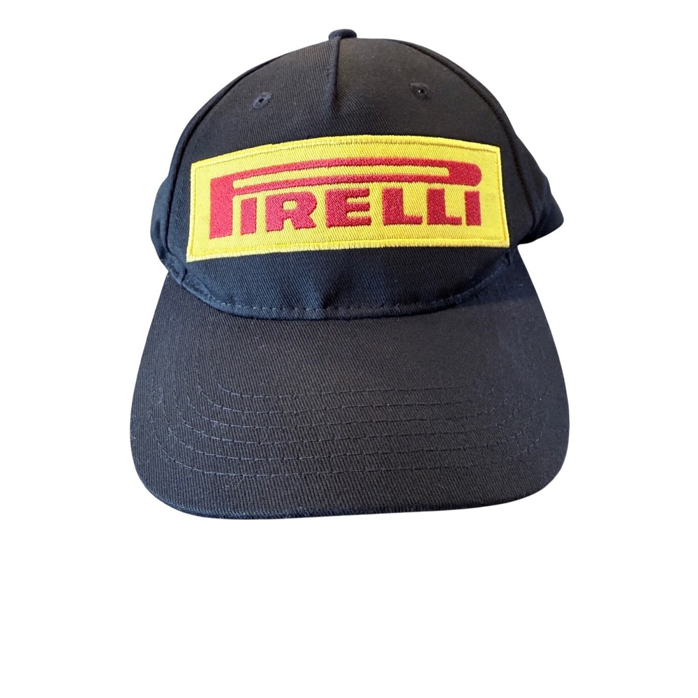 Pirelli Official Merchandise Black Cotton Racing Baseball Cap One Size Hat